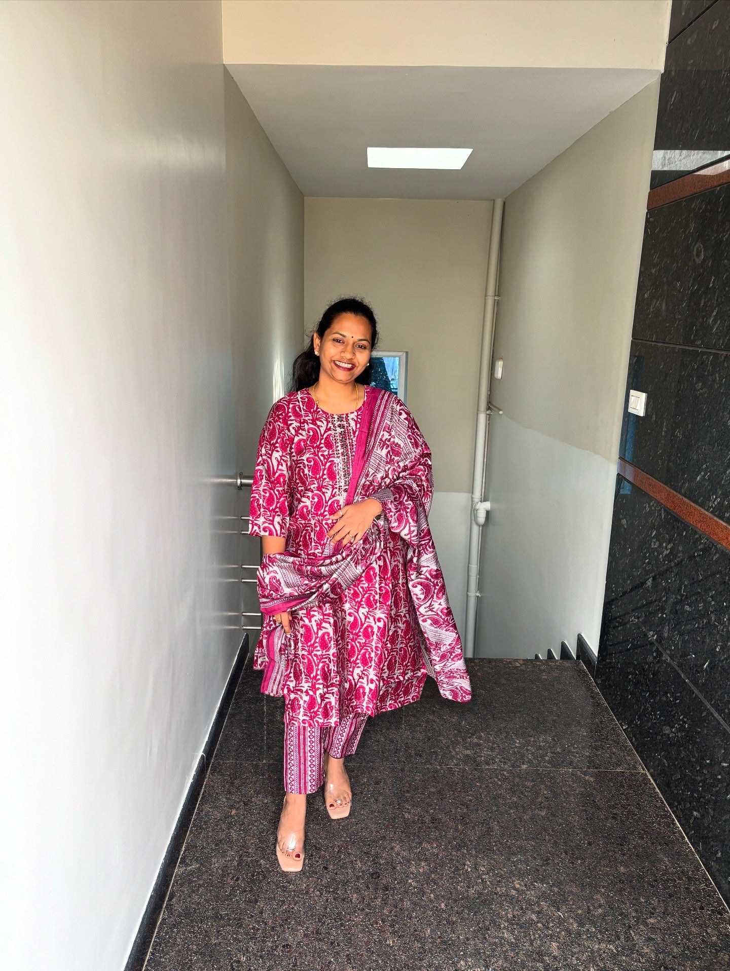 Magenta/Crimson Kurta Set