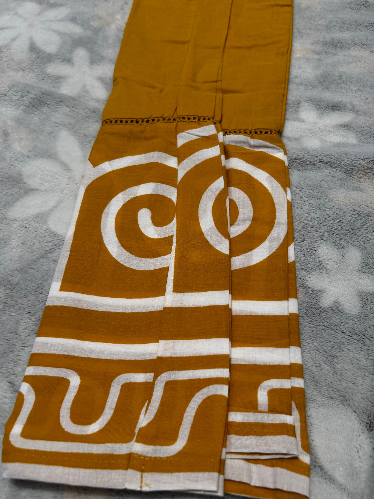 Yellow Handblock print Cotton Coord set
