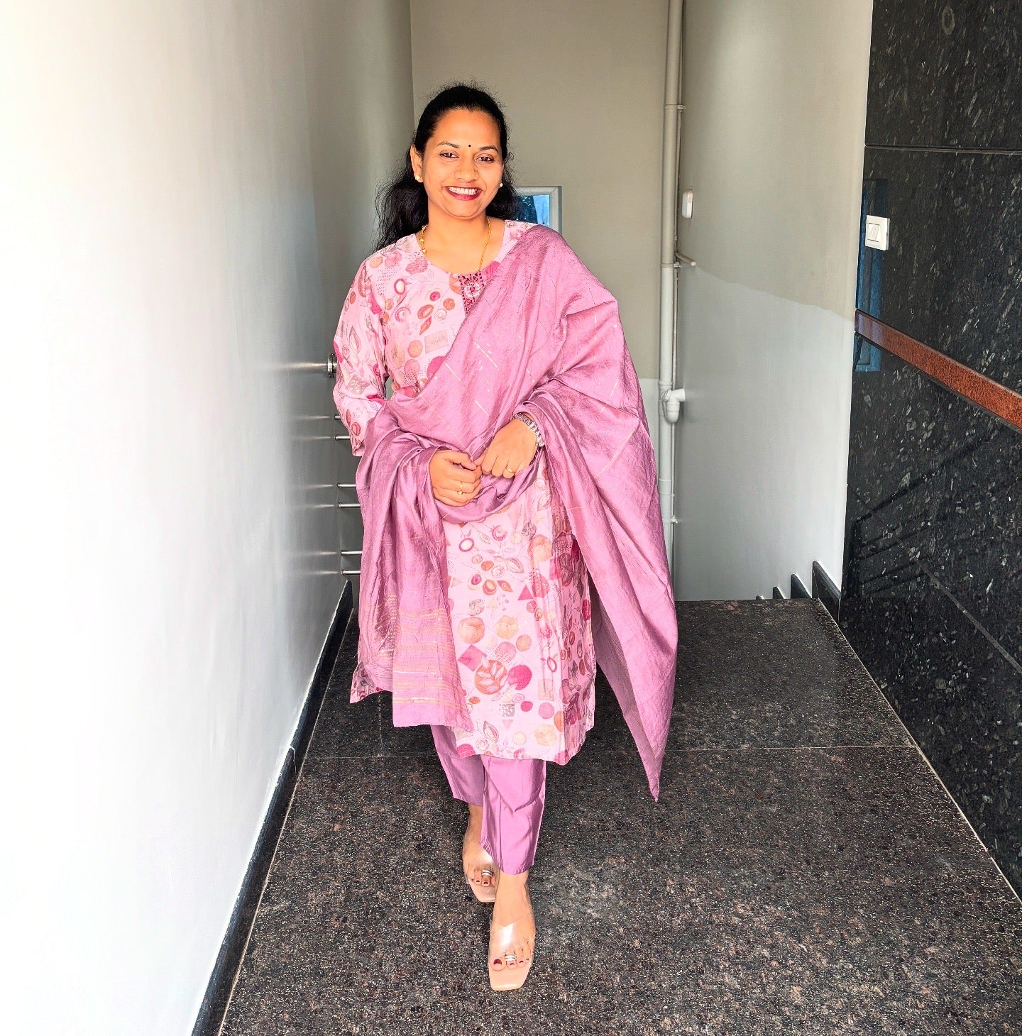Lilac 3 Piece Kurta set