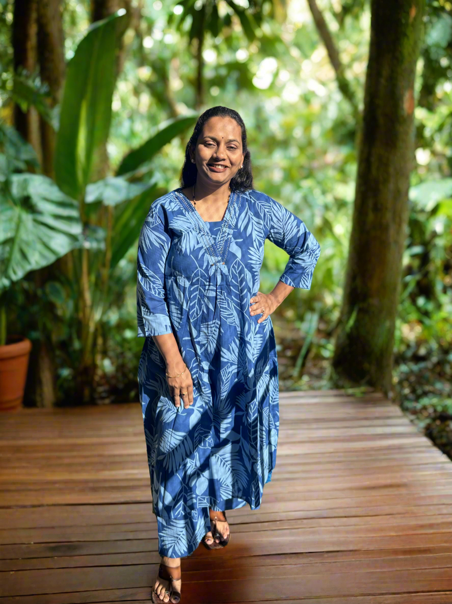 Blue Pure Cotton Co ord set