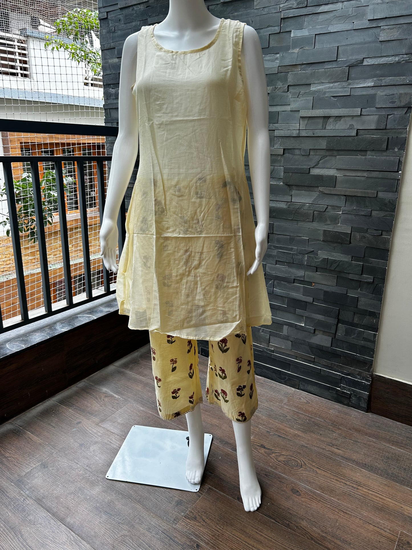 Lemon Yellow Shade Coord set