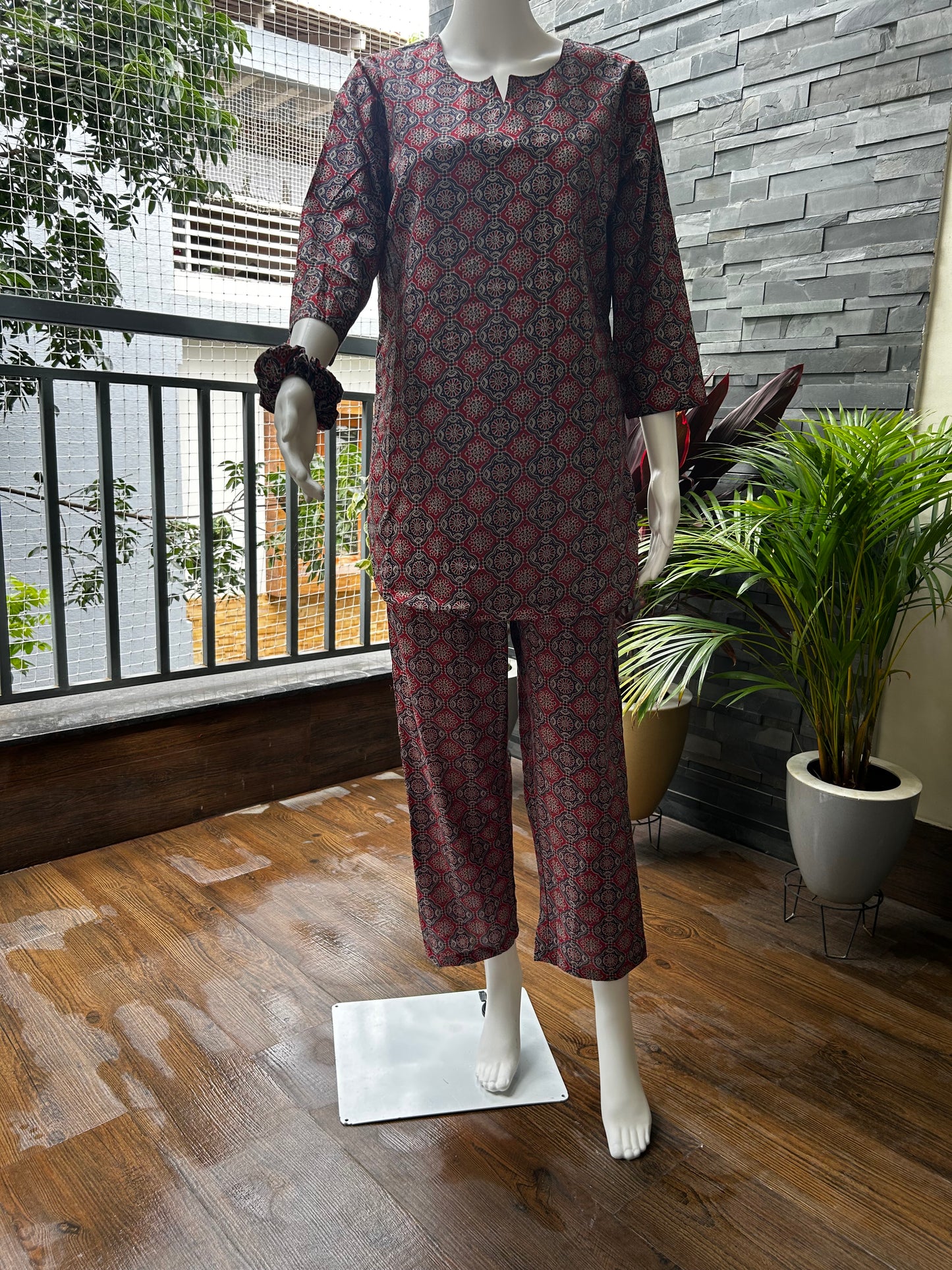 Ajrakh Printed Coord set