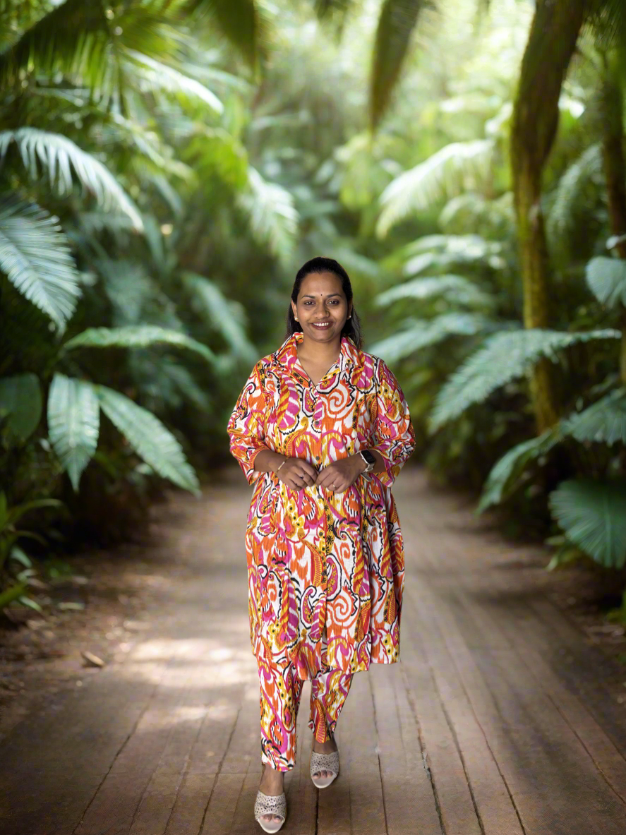 High low pure cotton coord set