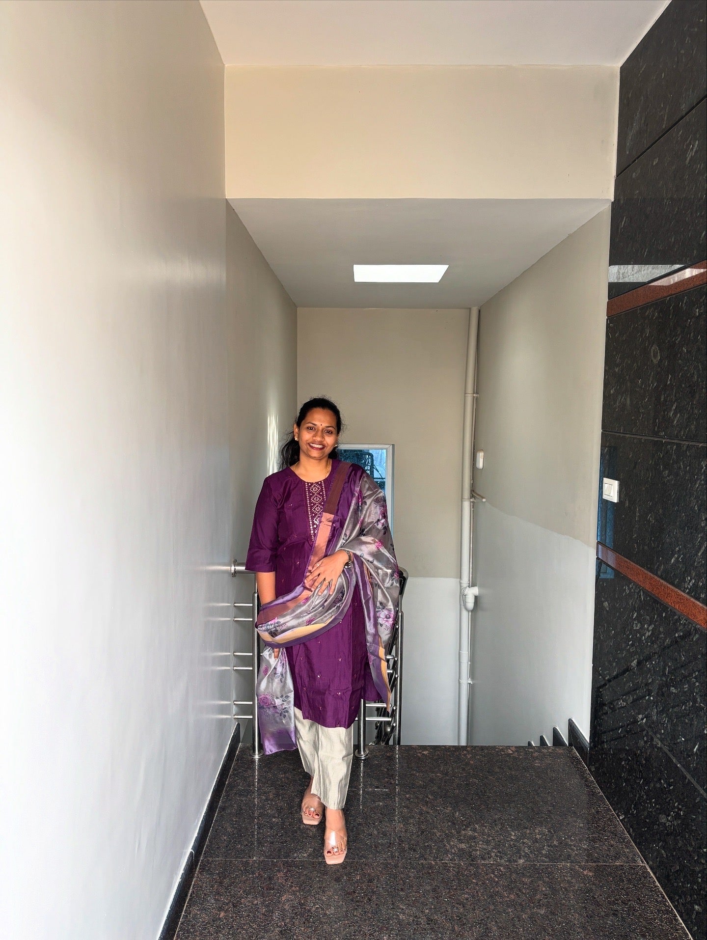 Purple 3 Piece Kurta set