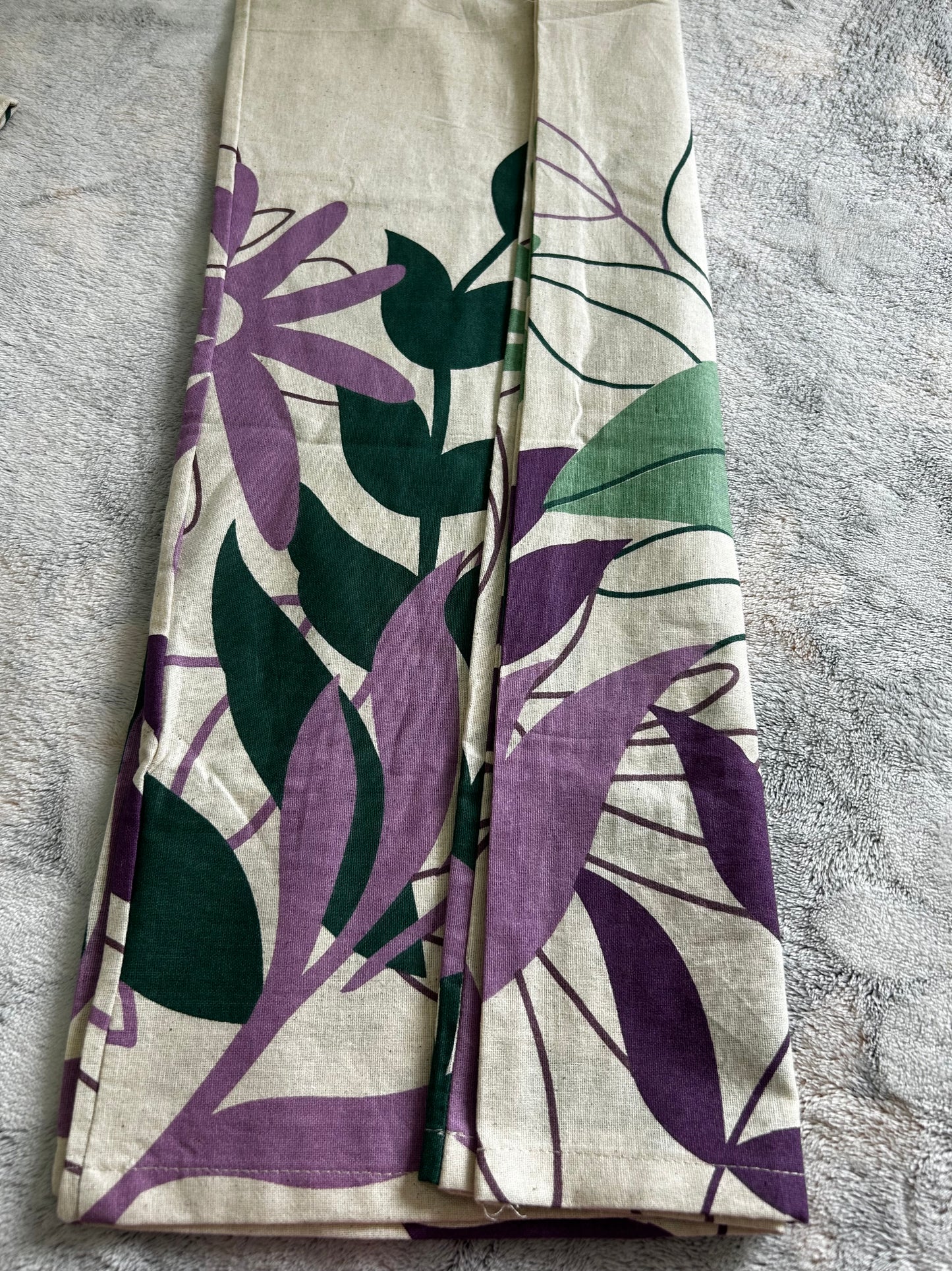Ivory and purple Shade - Pure Khadi cotton co ord set