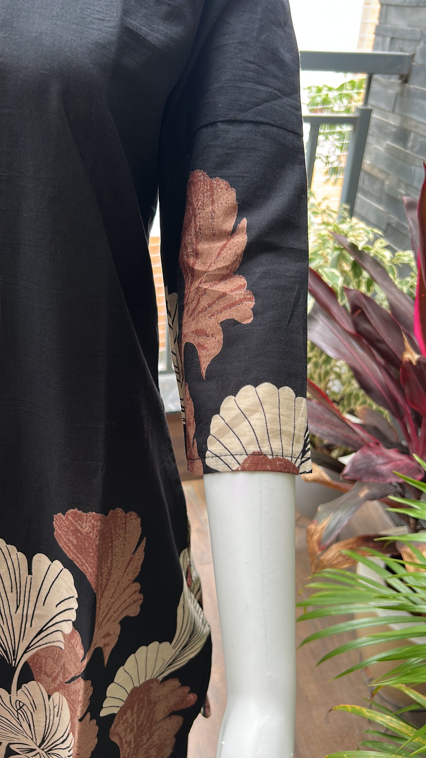 Black Floral coord set
