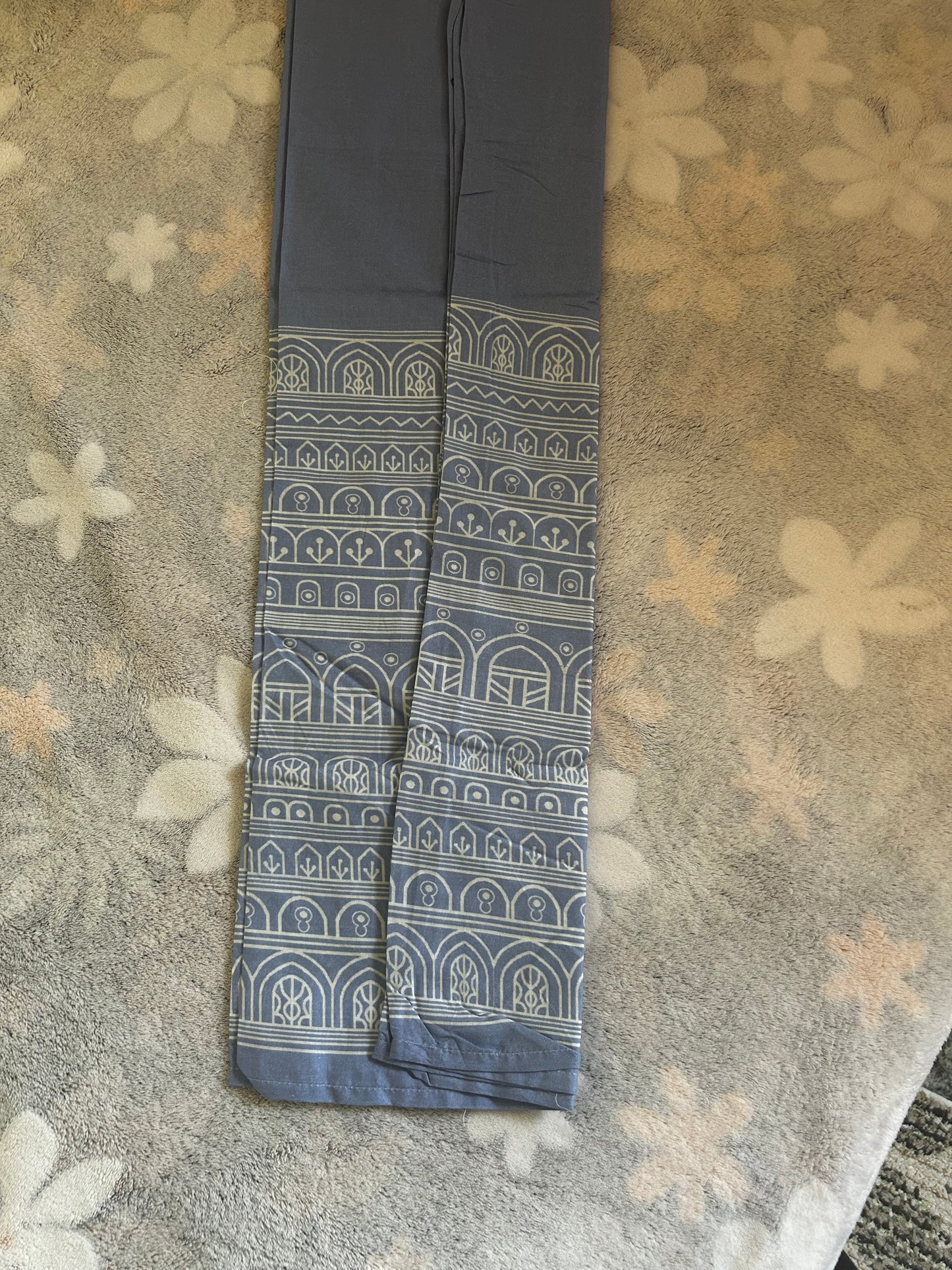 Blue 3D printed Cotton Coord set
