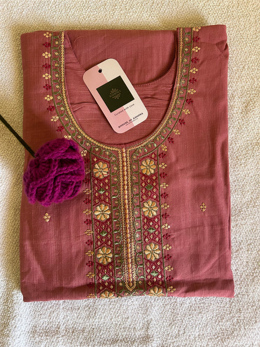 Rose Pink 3 piece kurta set