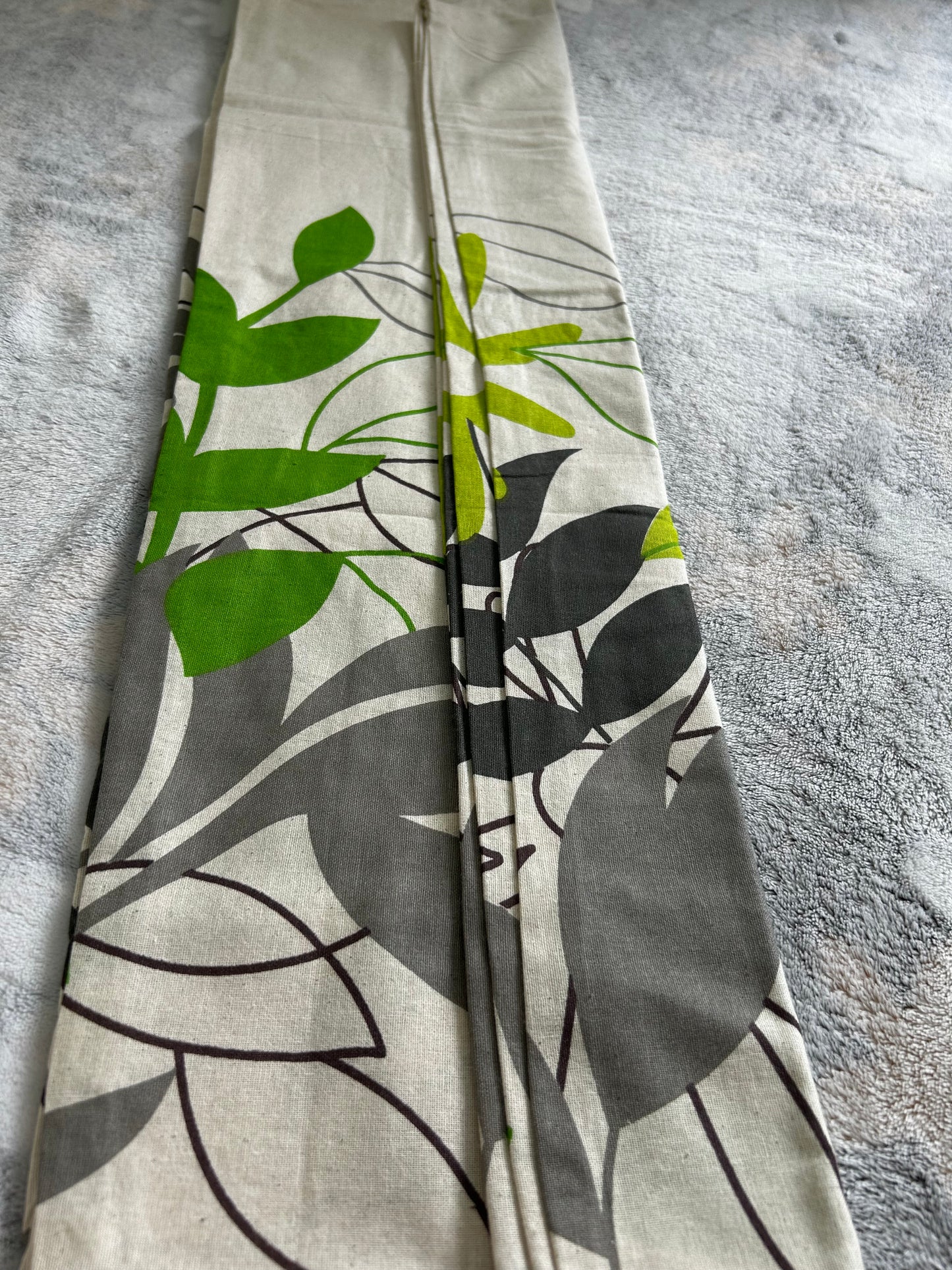 Ivory and Green Shade - Pure Khadi cotton co ord set