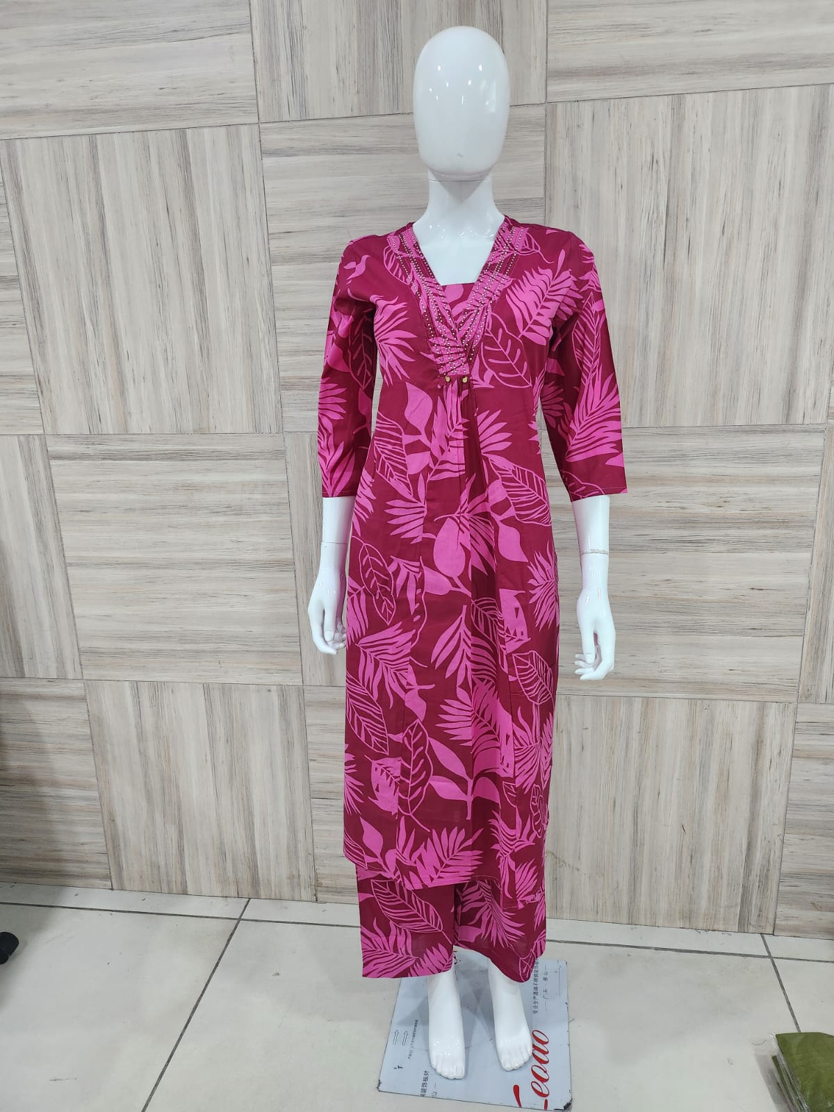 Magenta Pure Cotton Co ord set