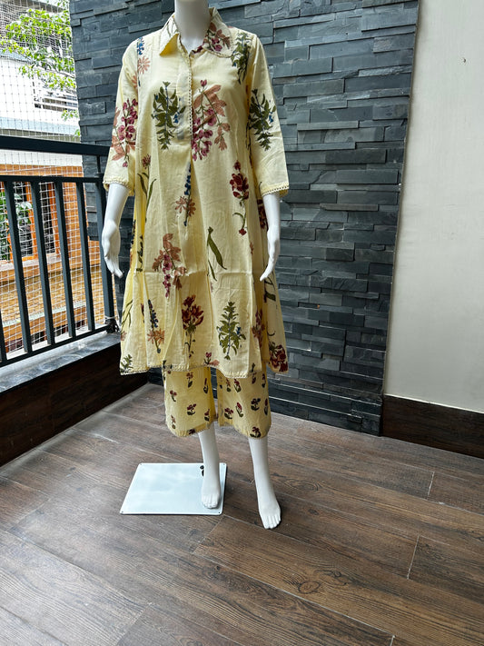 Lemon Yellow Shade Coord set