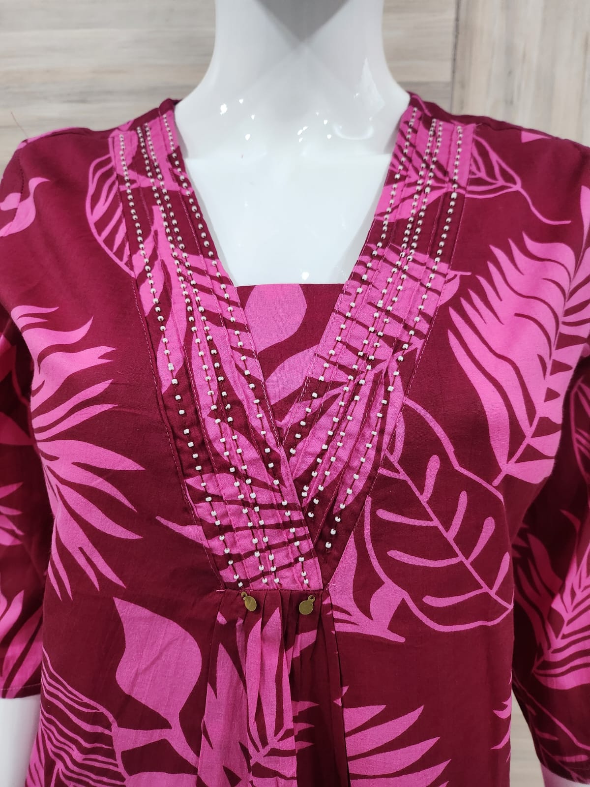 Magenta Pure Cotton Co ord set