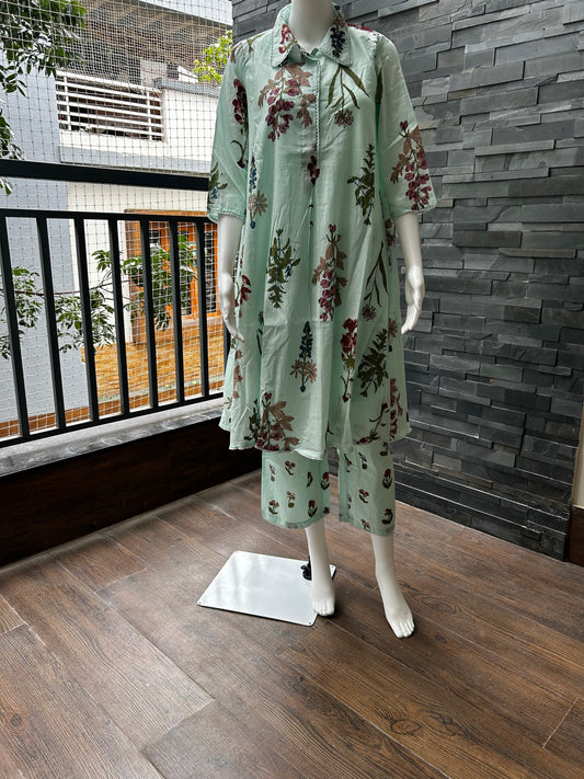 Mint green Shade Coord set