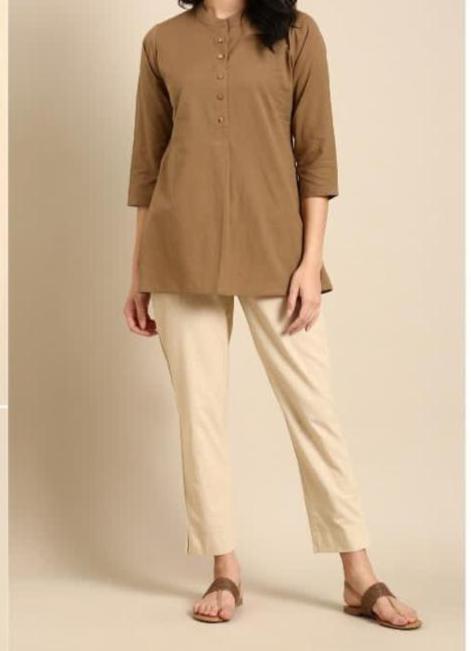 Brown Cotton Tunic