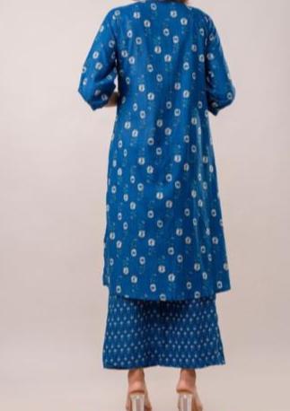 Royal Blue Cotton co ord set