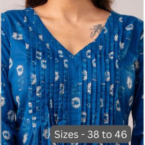 Royal Blue Cotton co ord set