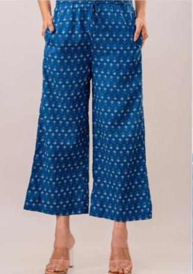 Royal Blue Cotton co ord set