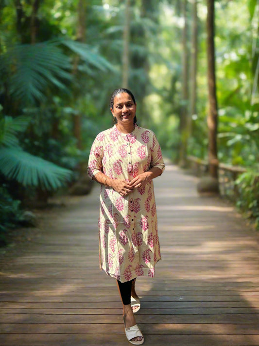 Aachal- cotton Kurti