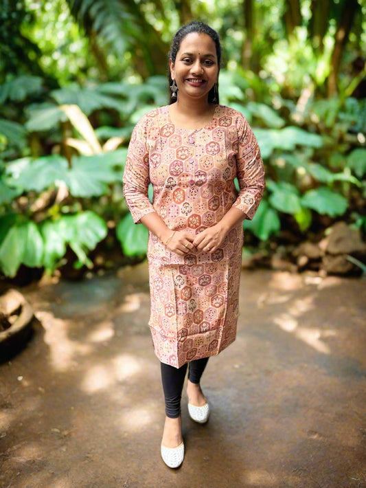 Peach Kurti